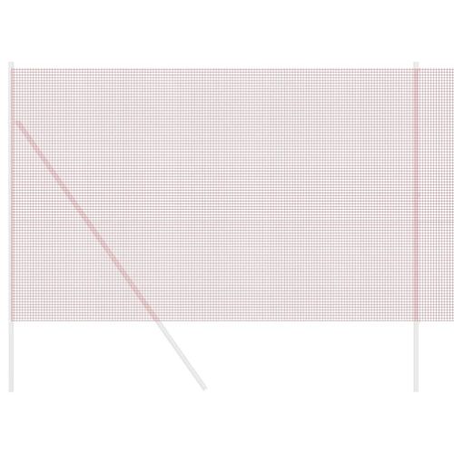 Заварена мрежа ограда Червено 1.5 x 10 m