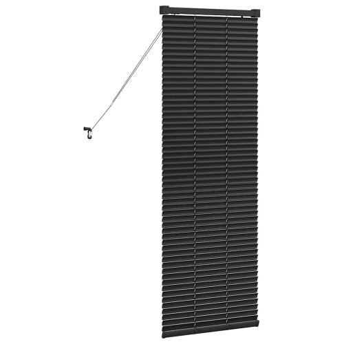Щора за прозорец С завеси Черно Алуминий