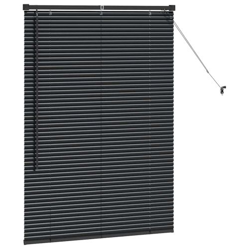 Щора за прозорец С завеси Черно Алуминий