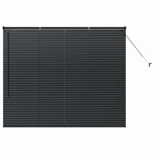 Щора за прозорец С завеси Черно Алуминий