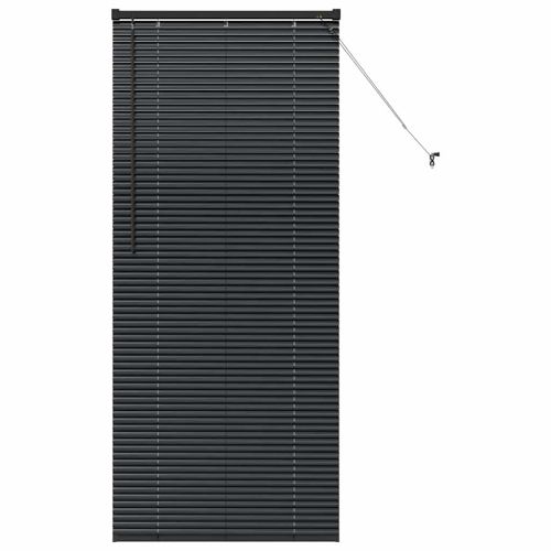 Щора за прозорец С завеси Черно Алуминий