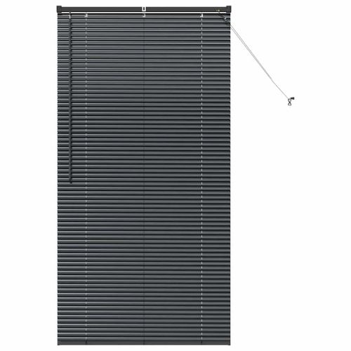 Щора за прозорец С завеси Черно Алуминий