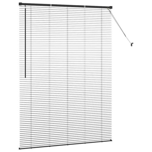 Щора за прозорец С завеси Черно Алуминий