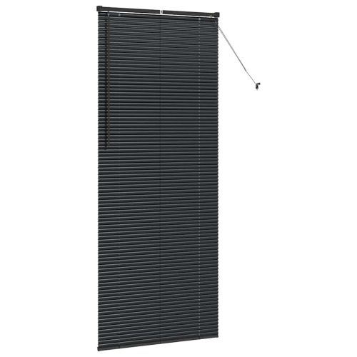 Щора за прозорец С завеси Черно Алуминий