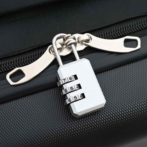 Куфар с заключване Черно 34 x 23 x 55.5 см ABS пластмаса