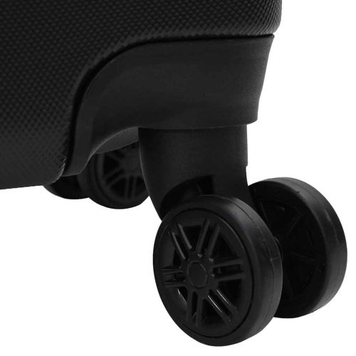 Куфар с заключване 3 pcs Черно 50 x 31 x 78 см ABS пластмаса