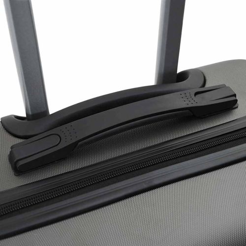 Куфар 3 pcs Тъмен сив 50 x 31 x 78 см ABS пластмаса