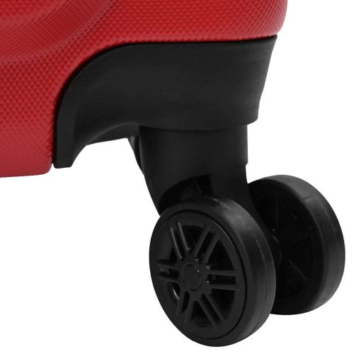 Куфар с заключване 3 pcs Червено 50 x 31 x 78 см ABS пластмаса