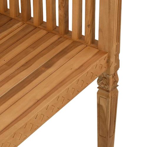 Пейка Кафяво 127,5 x 52 x 80 см Масивна тикова дървесина