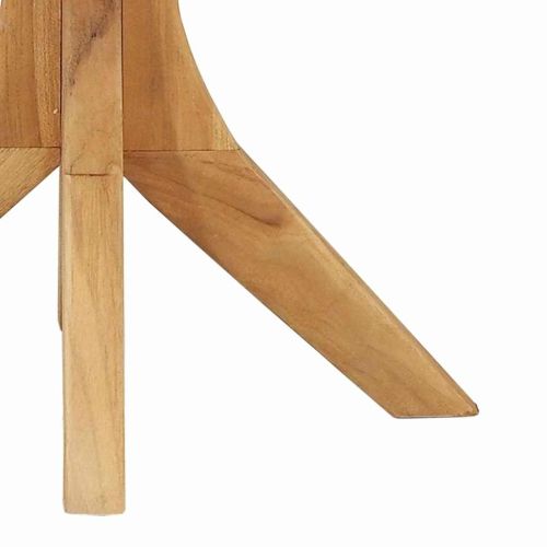 Странична маса Кафяво 40 x 40 x 41 см Солидно тиково дърво