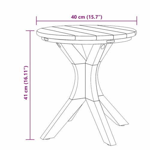 Странична маса Кафяво 40 x 40 x 41 см Солидно тиково дърво