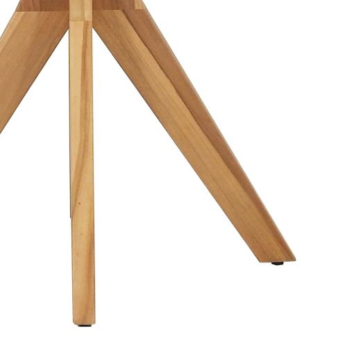 Странична маса Кафяво 70 x 70 x 75 cm Солидно тиково дърво