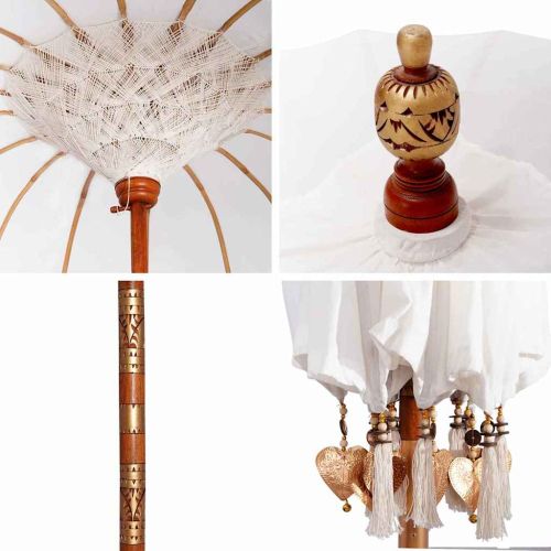 Балийски Парасол Крем 215 x 215 x 260 см