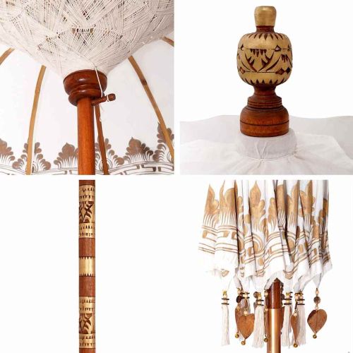 Балийски Парасол Крем 215 x 215 x 260 см