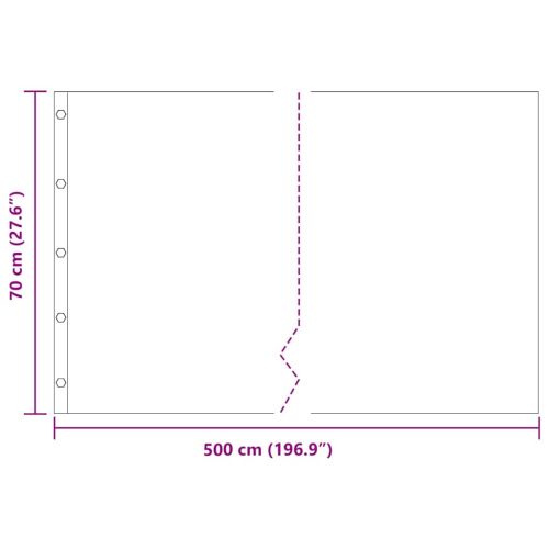 Коренова бариера Черно 0,7 x 5 м Полиетилен