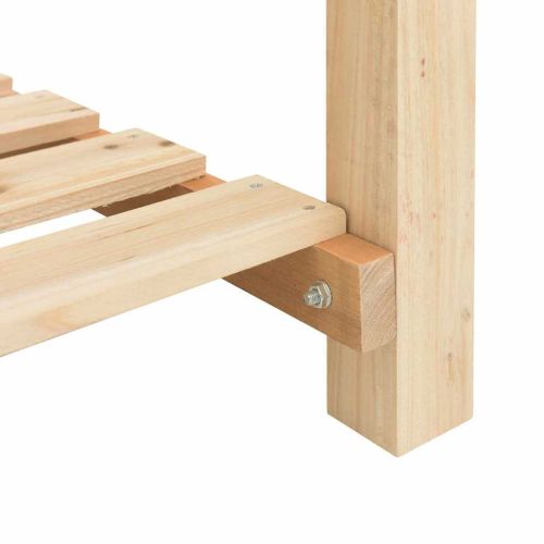 Градинска саксия Бежово 161 x 43 x 76,5 см Солидно ела дърво