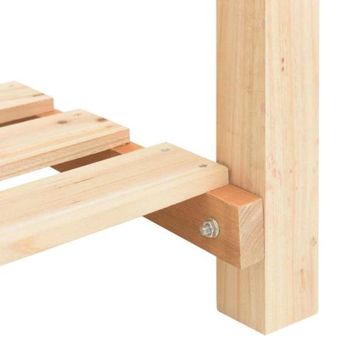 Градинска саксия Бежово 161,5 x 45 x 76,5 см Солидно ела дърво