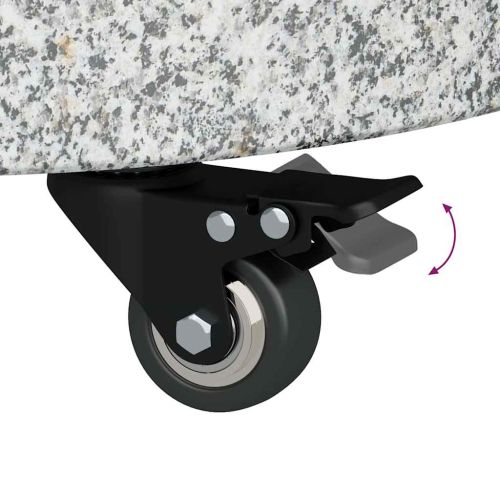 Основа за чадър Сив 45 x 45 x 45 cm Гранит и Неръждаема Стомана