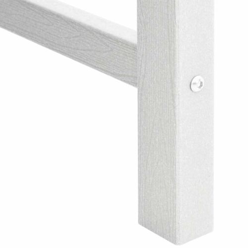 Градинска пейка Бяло 120 x 59 x 88 см HDPE