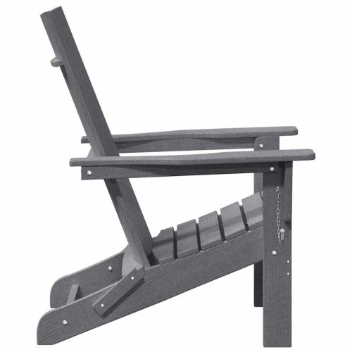 Сгъваем Adirondack стол Светлосиво 80,5 x 74,5 x 92 см HDPE