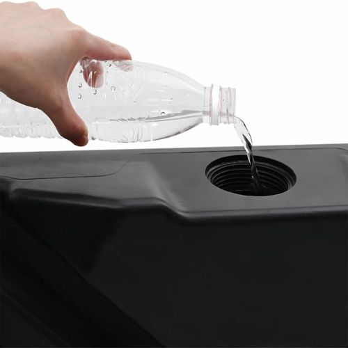 Основата на чадър с консола Черно 98 x 98 x 98 см