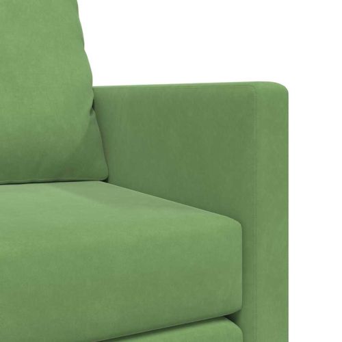 Диван легло Светло зелено 204 x 122 x 60 см Кадифе