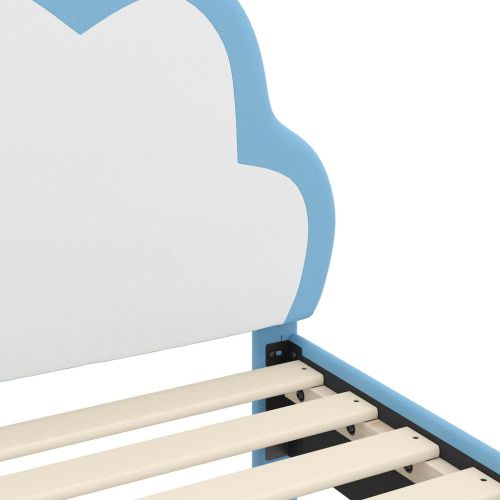 Рамка за легло с таблото Синьо 80 x 160 cm PU