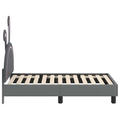 Легло за малко с главна дъска Светлосиво 70 x 140 cm PU