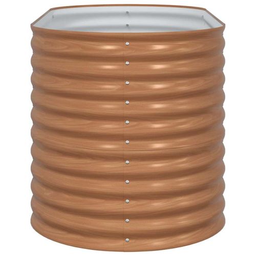 Повдигнато легло Кафяво 160 x 80 x 81 cm Стомана