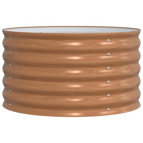 Повдигнато легло Кафяво 80 x 80 x 44 cm Стомана