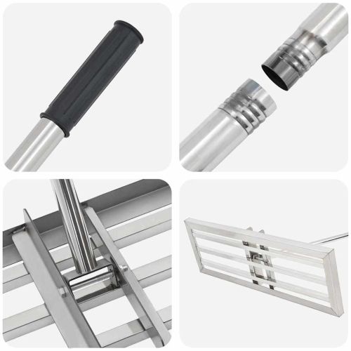 Градинска рейка Сребрист 75 x 25 x 200 см Неръждаема стомана