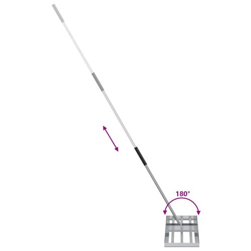 Градинска рейка Сребрист 75 x 25 x 200 см Неръждаема стомана