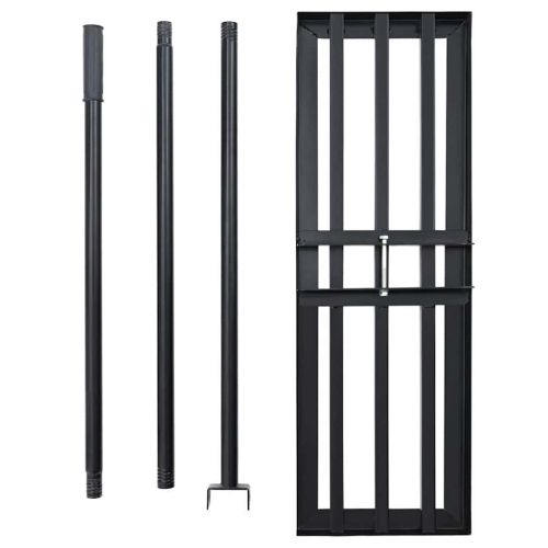 Градинска рейка Черно Прахово боядисана стомана