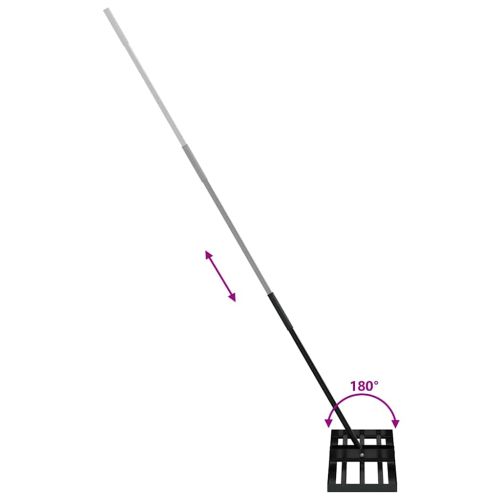 Градинска рейка Черно Прахово боядисана стомана