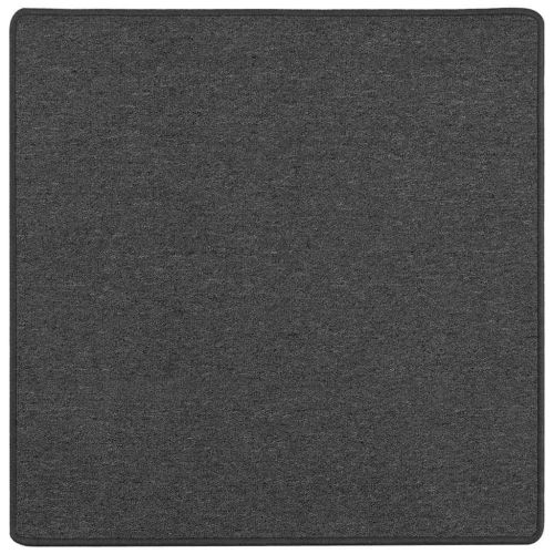 Килим пътека Тъмен сив 100 x 100 cm 100% Полипропилен