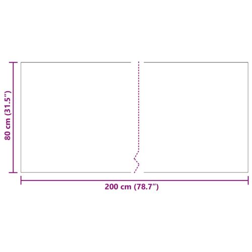 Килим пътека Светлосиво 80 x 200 cm текстил
