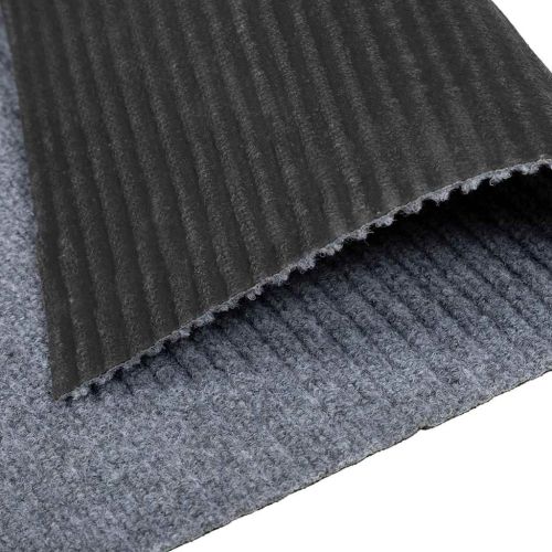 Килим пътека Светлосиво 80 x 500 cm текстил