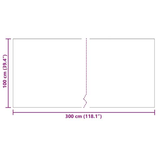 Килим пътека Светлосиво 100 x 300 cm текстил