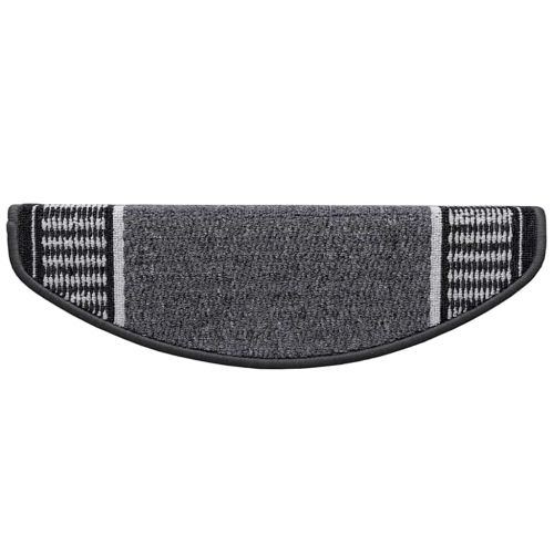 Самозалепващи стъпаловидни постелки 15 pcs Антрацит