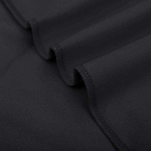 Спортни кърпи 2 pcs Черно 200 x 100 cm Полиестер и полиамид