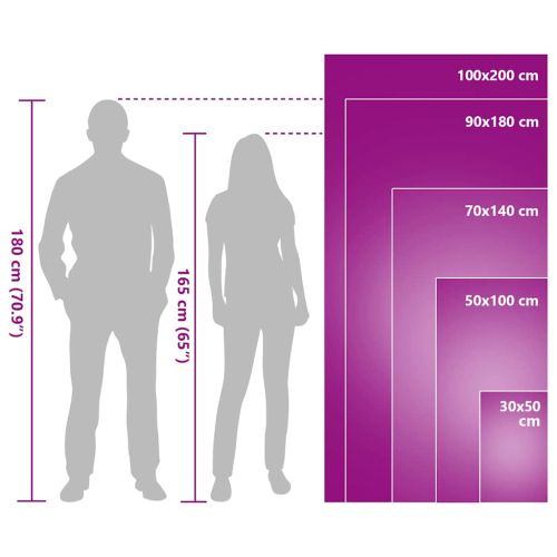 Спортни кърпи 2 pcs Лилаво 180 x 90 cm Полиестер и полиамид