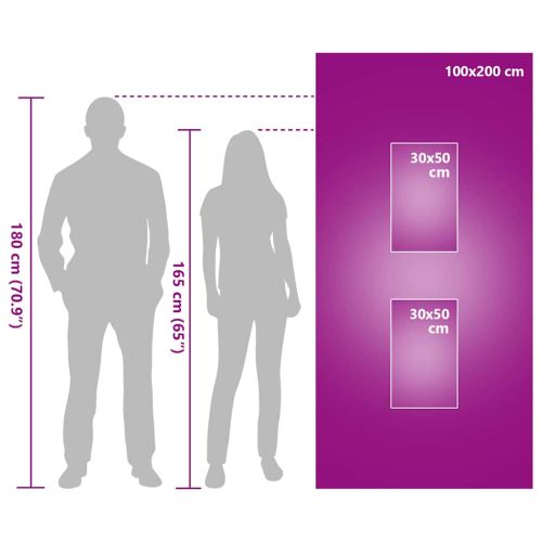 Комплект Спортни Хавлии 3 pcs Сив Полиестер и полиамид