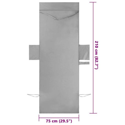 Кърпи за шезлонг 2 pcs Тъмносив 210 x 75 cm