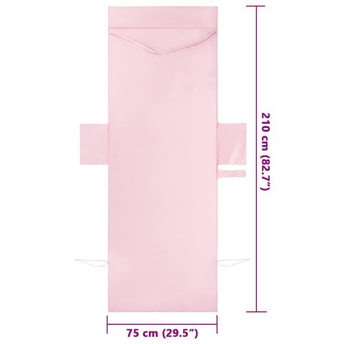Кърпи за шезлонг 2 pcs Розово 210 x 75 cm Полиестер и полиамид