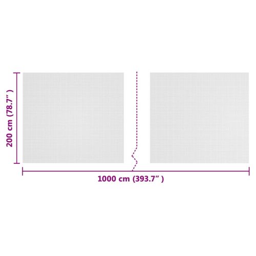 Мрежа против насекоми Бяло 2 x 10 m Полиетилен