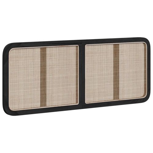 Облегалка за глава с таблото Черно 140 x 55 x 3 см Ратан