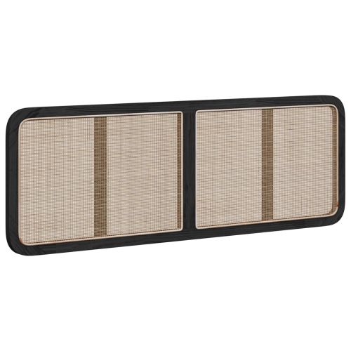 Облегалка за глава с таблото Черно 160 x 55 x 3 см Ратан