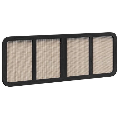 Облегалка за глава с таблото Черно 160 x 55 x 3 см Ратан