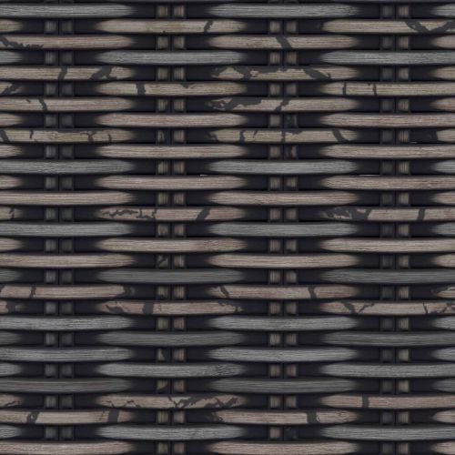 Пейка с място за съхранение Черен лак 110 x 40 x 50 см Ратан