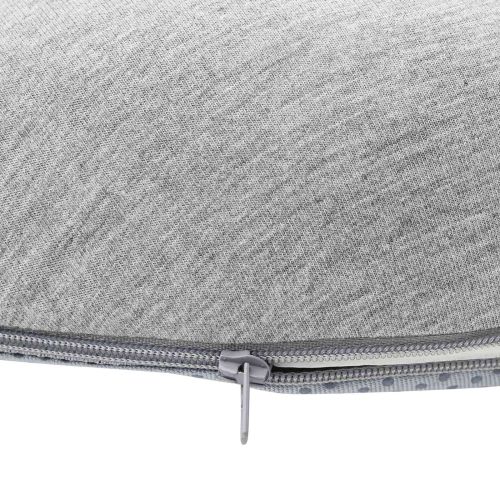 Възглавница с възглавница Светлосиво 42 x 37 x 8 см Памук